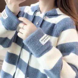 HERE&NOW Women Striped Pullover-picture-15