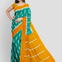 Moda Rapido Ethnic Motifs Pure Cotton Ikat Saree-picture-34