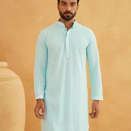 SOJANYA Men Checked Kurta-picture-41