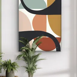 Myntra Elegant Homes Multicoloured Canvas Wall Paintings image 2