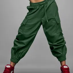 Naughty Ninos Girls Relaxed Easy Wash Cargos Trousers-image-3