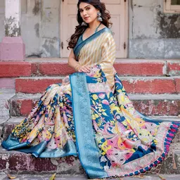 MAHARANI COUTURE Ethnic Jamdani Saree image 4