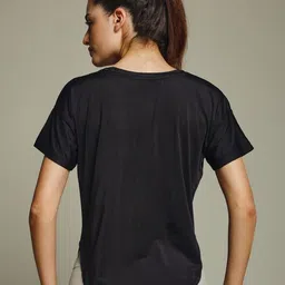 MKH Typography Printed Drop-Shoulder Sleeves Dri-FIT Relaxed Fit T-shirt image 4