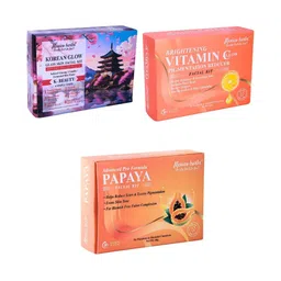 Mexico herbs Set Of 3 Korean, Vitamin C & Papaya Facial Kit - 60 g Each-picture-28