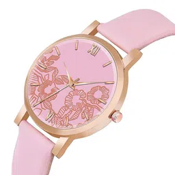 CSAMON Women Printed Dial Analogue Watch C36RG PINK R1 Leather image 3