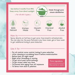 Elecsera Pure & Natural Rose Water Toner For Puffiness - 100 ml image 2