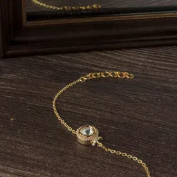 vivinia BY VIDHI MEHRA Women Kundan Link Bracelet-image-16