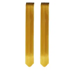 VIEWS Set Of 2 Clip- In Straight Locks Locks Hair Extension - Gold Toned - 20 Inch-picture-26