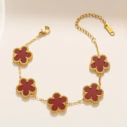 Just Lil Things Floral Link Bracelet-picture-15