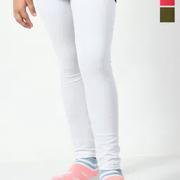 KAYU Pack Of 3 Girls Churidar Length Lenggings-image-16