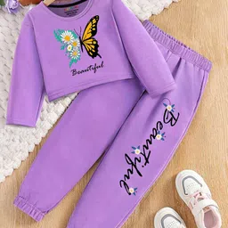 YK X Trampoline Girls Printed Top with Trousers-image-37