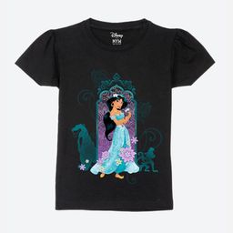 Wear Your Mind Girls Printed Puff Sleeves Pure Cotton T-shirt-picture-27