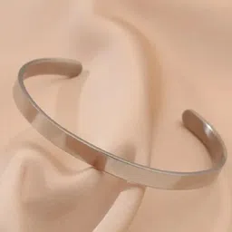 RUHI COLLECTION Unisex Rhodium-Plated Cuff Bracelet-picture-12