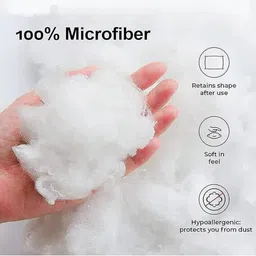 Y&A'M Grey Fibre Filled Cotton Ultra Soft Sleep Pillow image 5