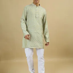TATTVA Men Flared Sleeves Summer Sheers Kurta-picture-10