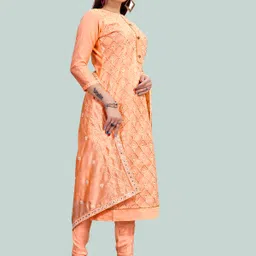 HERE&NOW Embroidered Unstitched Dress Material image 1