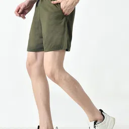 BAESD Men Pack Of-2 Solid High-Rise Shorts image 5