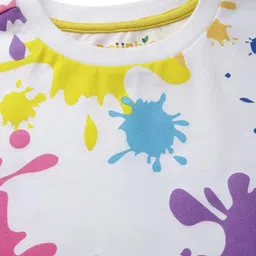Nakshatra Unisex Kids Printed T-shirt with Shorts image 4