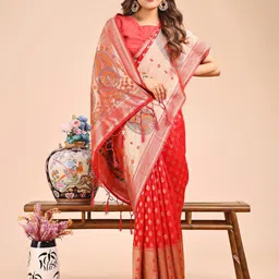 Astita Woven Design Zari Saree image 2