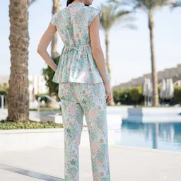 SANSKRUTIHOMES Women Floral Printed Night suit image 3