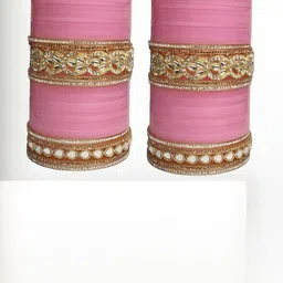 OMS Pink Plastic Zircon Bangle image 3