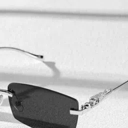 SPADEACES Unisex Rectangle Sunglasses With UV Protected Lens image 3