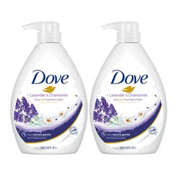 Dove Set of 2 Lavender & Chamomile Go Fresh Body Wash - 1L Each-image-3