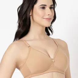 BLOSSOM Women Medium Coverage Lightly Padded Non-Wired Seamless T-shirt Bra image 3