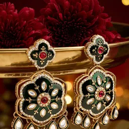 Zaveri Pearls Women Contemporary Drop Earrings-picture-18