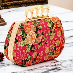 tooba handicraft Party Multicolor Clutch-picture-27