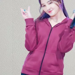 Parona Women Fleece Lightweight Open Front Jacket-picture-16