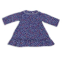 YOUNG BIRDS Girls Self Design Printed A-Line Dress image 2