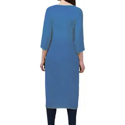 Coft Pack Of 2 Round Neck Regular Sleeves Straight Kurtas image 5