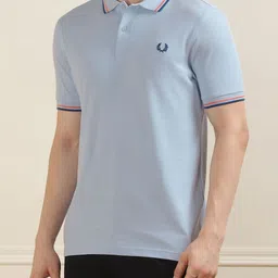Fred Perry Men Polo Collar Applique T-shirt-picture-51