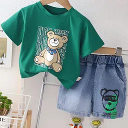 Googo Gaaga Boys Printed T-shirt with Shorts-picture-39