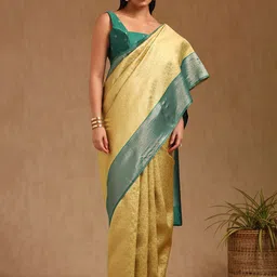 Soch Floral Woven Design Zari Saree image 3