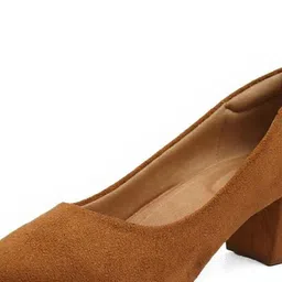 KNEETOES Women Block Heels Pumps image 4