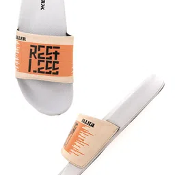 Killer Typography Printed Cushioned Footbed Sliders image 4