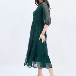 DressBerry Crepe A-Line Midi Dress image 2