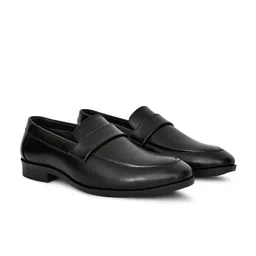 RDXO Men Solid Square Toe Slip-On Leather Loafers image 4