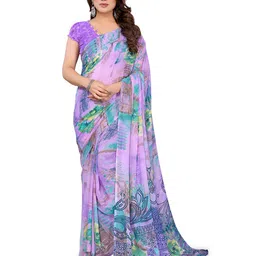 Moda Rapido Floral Poly Georgette Saree-picture-36