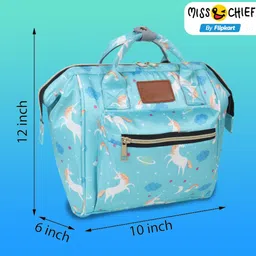 miss & chief Baby Polyester Backpack New Born Casual Travel Outing Stylish Diaper Bag Backpack Diaper Bag image 3