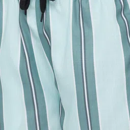 FashionRack Woman Pack of 2 Beige & Blue Printed Lounge Shorts image 4