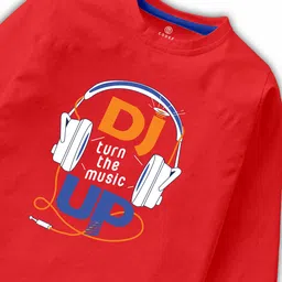 CODEZ Boys Pack Of 2 Typography Printed Long Sleeves Cotton Casual T-shirts image 5