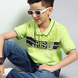 Monte Carlo Boys Typography Printed Polo Collar T-shirt image 3