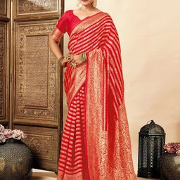 KALINI Woven Design Zari Silk Blend Banarasi Saree-picture-35