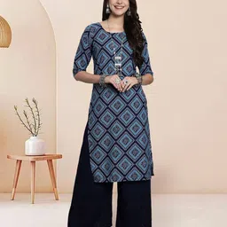 7Threads Women Ethnic Motifs Printed Floral Crepe Kurta image 2