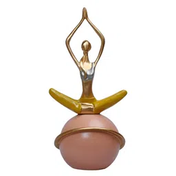 Ashnam Pink Figurine Lady Yoga Praying Hands Showpiece-picture-23