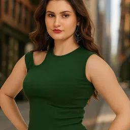 TEEMOODS Women Cotton Tank Crop Top image 2