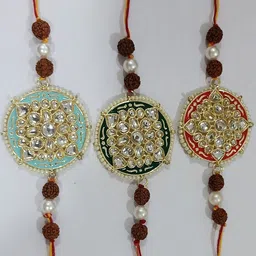 V FASHION JEWELLERY Set Of 3 Thread Rakhi-image-93